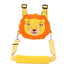 Baby Toddler Anti-Lost Backpack Seat Belt Traction Rope Orange lion