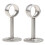 2 Pieces Stainless Steel Wardrobe Pipe Lever Rod Holder Socket Bracket 1
