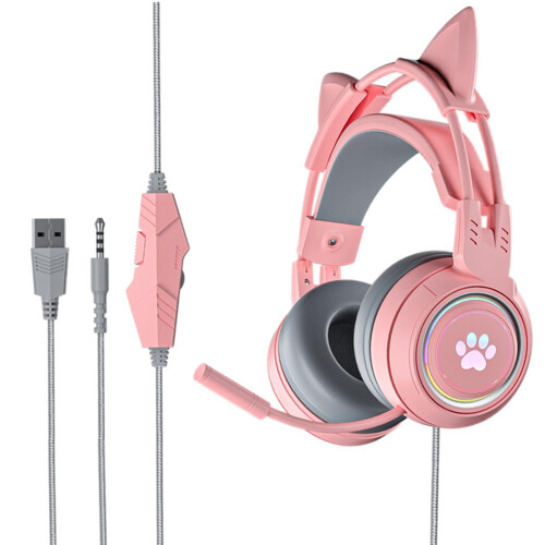 Wired Gaming Headset Sy-G25 with Mic USB for PC for Android iOS for VR