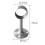 2 Pieces Stainless Steel Wardrobe Pipe Lever Rod Holder Socket Bracket 2