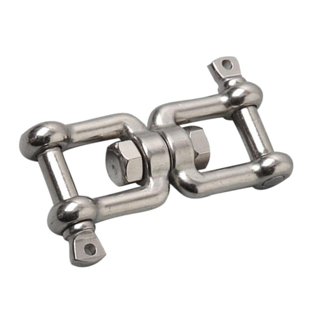 Boat Jaw Anchor Chain Swivel Connector Shackle 316 Stainless Steel 12M Silver 6902696588388