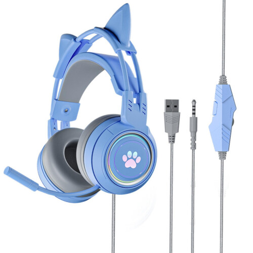 Wired Gaming Headset Sy-G25 with Mic USB for PC for Android iOS for VR 1