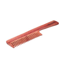 Natural Wood Men Women Hair Beard Mustaches Styling Comb Coarse Long H