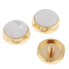 Hand Polished Trumpet Finger Buttons Musical Brass Trumpet Parts White