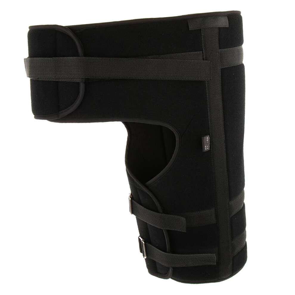 Black Thigh Groin Brace Support Adjustable Hip Femur Leg Strain Pain Relief