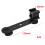 Triple Cold Shoe Mount Plate Microphone Stand Extension Bracket 120x30 2
