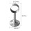 2 Pieces Stainless Steel Wardrobe Pipe Lever Rod Holder Socket Bracket 2