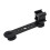 Triple Cold Shoe Mount Plate Microphone Stand Extension Bracket 120x30 1