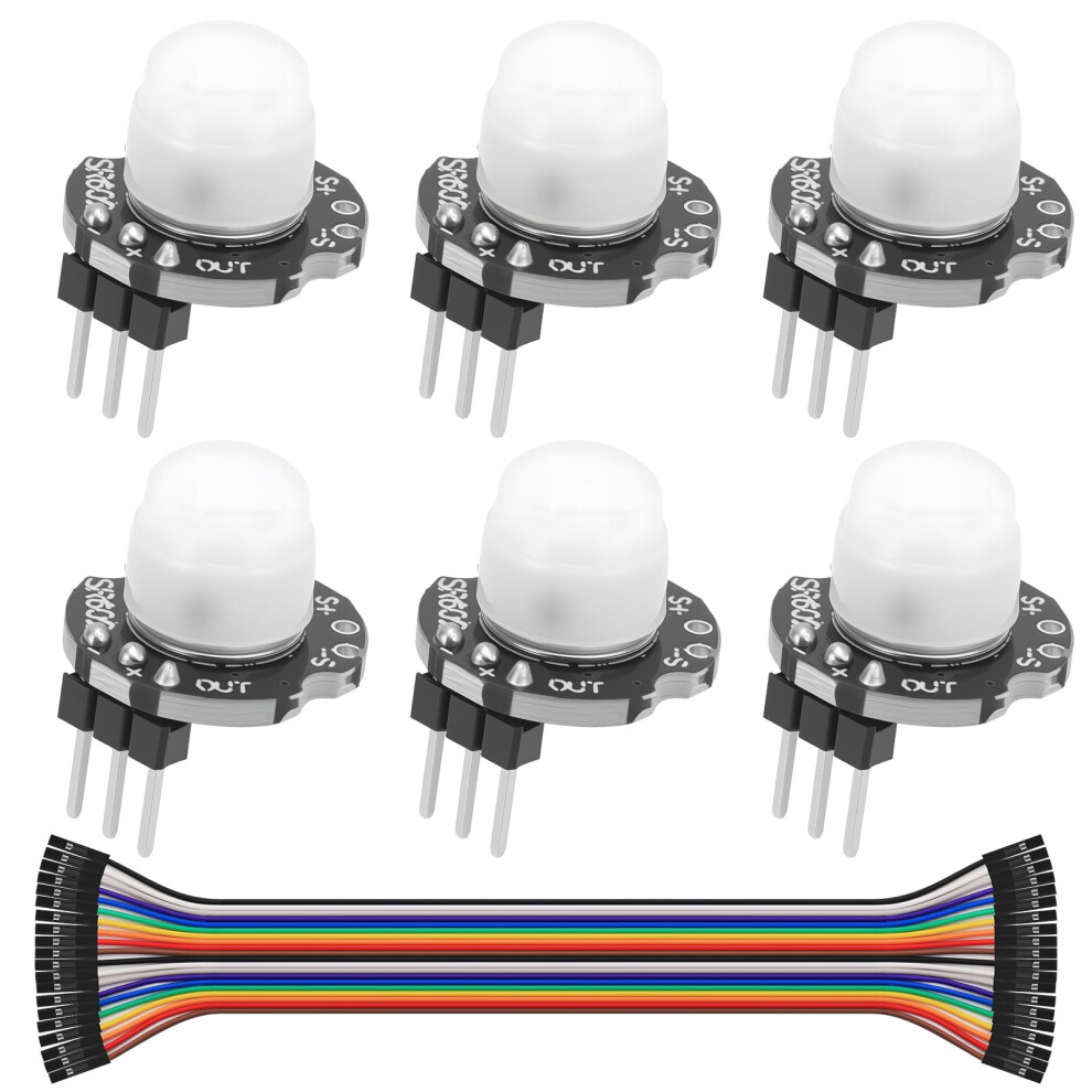 6Pcs Sr602 Pir Motion Sensor Module Sensitivity Infrared Motion Detector With Jumper Wires For Arduino Diy Smart Home Automation 9169991136783