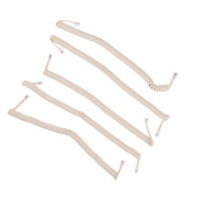 Telephone Handset Cord Cable Spiral Coiled Length 0.82 to 6.56ft cream