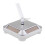 Solar Powered Rotating Display Stand Turntable Holder Tray + Rack Silv 1