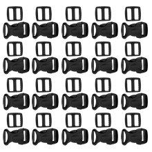 40 Pieces Side Release Buckle + Tri-Glide Slider for Backpack Strap 2