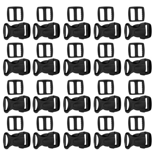 40 Pieces  Side Release Buckle + Tri-Glide Slider for Backpack Strap 2