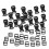 40 Pieces  Side Release Buckle + Tri-Glide Slider for Backpack Strap 2 2