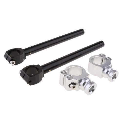 Motorcycle Fork Clamp Tubes CNC Clip-On Ons 7/8" Handlebars Handle Bar 2