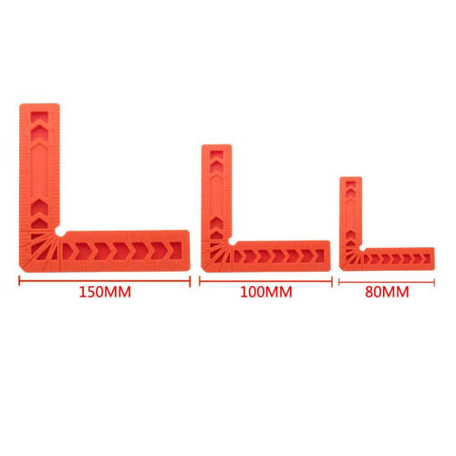 90 Deg L Shape Square Right Angle Clamps Corner Clamping Ruler Plastic 1