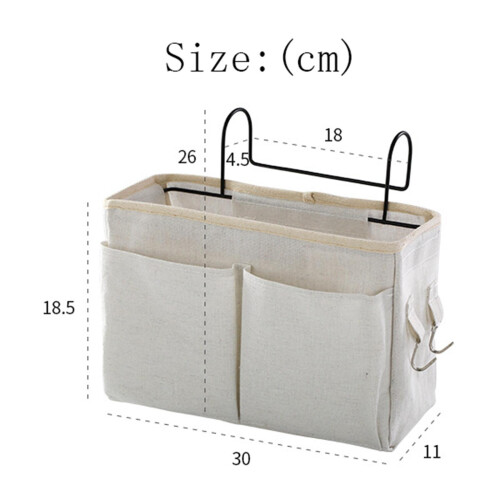 Bedside Caddy Cabinet Storage Organizer for Glasses Book Pink 1