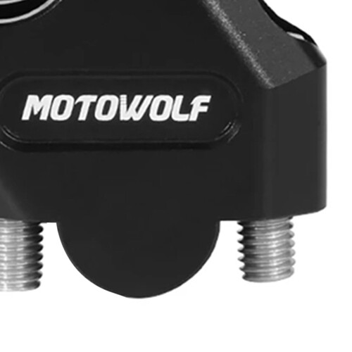 Universal Motorcycle Aluminum Handle Bar Riser Bar Mount Bracket Black 2