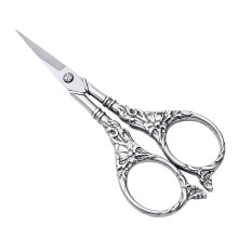 Vintage Style European Stainless Steel Tailor Scissors for Sewing Silv