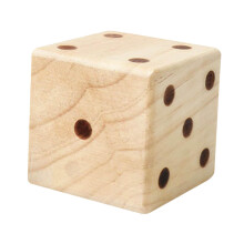 Large Wooden Yard Dice 7cm Smooth Edge Lightweight for Yard Kids Famil