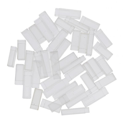 20 Pieces Clear Plastic Blade Storage Case Mini Storage Box Office 8.5 1