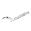 Chrome Vanadium Adjustable Spanner Hook Wrench Tool 19-51mm Round Head 1