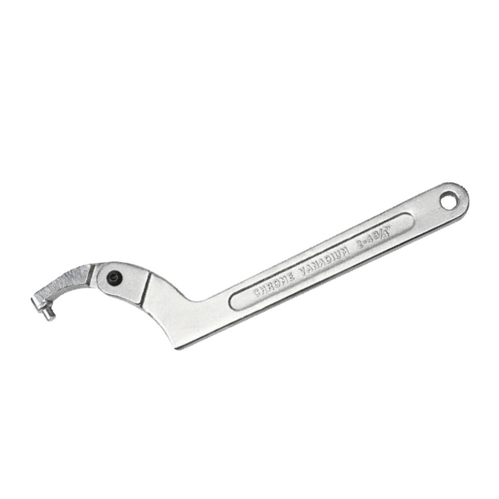 Chrome Vanadium Adjustable Spanner Hook Wrench Tool 19-51Mm Round Head 6902695832482