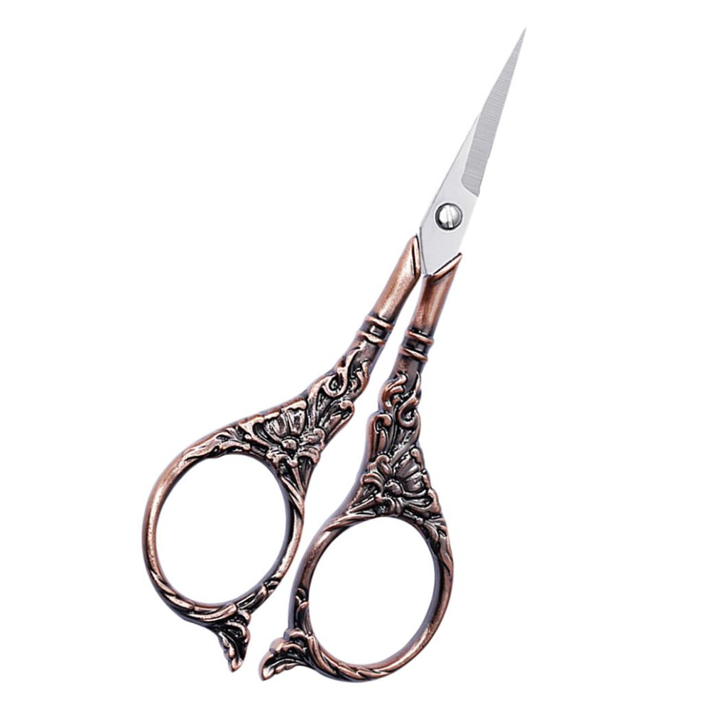 Vintage Style European Stainless Steel Tailor Scissors For Sewing Red 6902696343888