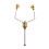Fly Tying Tools Ceramic Fly Tying Materials Bobbins Thread Holder Gold 2