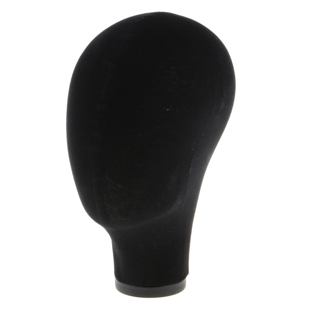 Unisex Mannequin Canvas Block Head Wig Toupee Hat Display With Mount Hole 21"