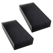 2X Durable Silver Aluminium Radiating Fin Cooling Heatsink 80X27X150MM for LED Power Transistor Electrical Radiator Chip