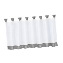Customize Cafe Window Curtain Kitchen Curtain Tier #3 57x18 Inch, Grey