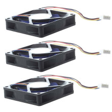 3X 12V 32 70mm 4-Pin Computer Case CFM PWM CPU PC Fan & Black