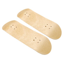 2pcs Wooden Fingerboard Deck Replacement Blank Design for Easy Wheel Installation and DIY Custom Builds