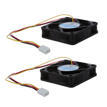 2Piezas 60mm X 60mm X 15mm 3 Pines Ventilador Y Protectores de Metal para Los Dedos