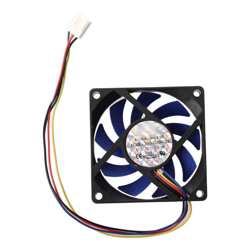 3X Custodia per Computer CFU PWM CPU 12V  32 70mm A 4 Pin Blu E Nero 2