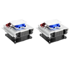 2X DIY Thermo Elektrischer KüHler KüHlsystem Halbleiter KüHlsystem Kit KüHlkörper Peltier KüHler für 15L Wasser