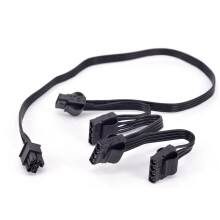 3X IDE 4Pin Modulares Power Netzteil Kabel für RM1000X RM550X 650X 750X 850X 6Pin Bis 4 IDE Kabel