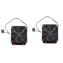 2X 120mm 10 Pipe Water Cooling CPU Cooler Row Heat Exchanger Radiator with Fan for PC Computer LED Water Cooling System