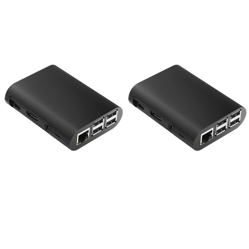 2X Case para Raspberry Pi 3 Modelo B, Pi 2 Modelo B Y Pi B 4 Negro