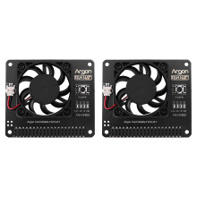 2X Argon Fan HAT for Raspberry Pi 4/ 3 Cooling Fan with Software Adjustable Speed / 40mm Fan for Raspberry Pi4