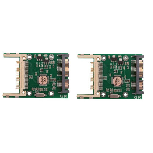 2X Compact Flash CF to Serial ATA  Adapter Converter