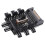 2X Multi Way Splitter Cooler Ventola di Raffreddamento Hub PC Computer  da 1 A 8 Pin 12V Power Socket PCB Adapter 3
