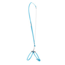 Reptile Lizard Parrot Bird Harness Leash Adjustable Anti-bite Rope Blu