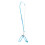 Reptile Lizard Parrot Bird Harness Leash Adjustable Anti-bite Rope Blu 1