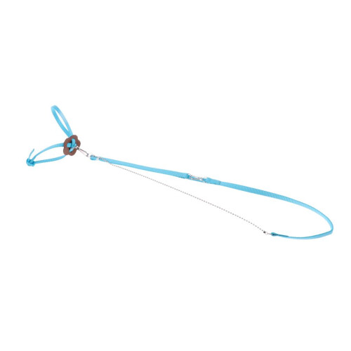 Reptile Lizard Parrot Bird Harness Leash Adjustable Anti-bite Rope Blu 1