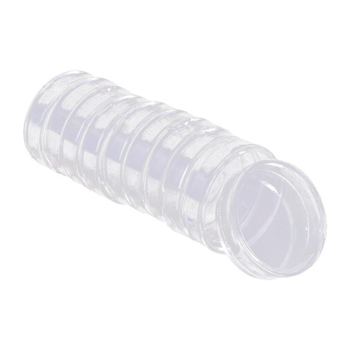 20pcs Clear Round Plastic Coin Capsules Container Storage Holder Case 1