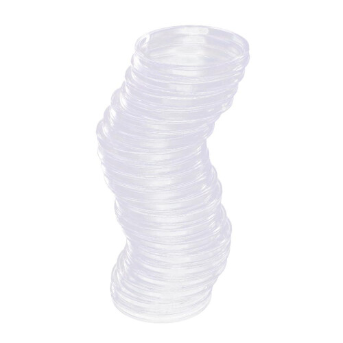 20pcs Clear Round Plastic Coin Capsules Container Storage Holder Case 1