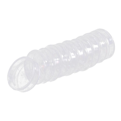 20pcs Clear Round Plastic Coin Capsules Container Storage Holder Case 2