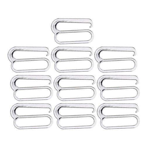 10pcs Alloy Replacement Bra Strap Slide Hook Fig 9 Lingerie Adjuster 2